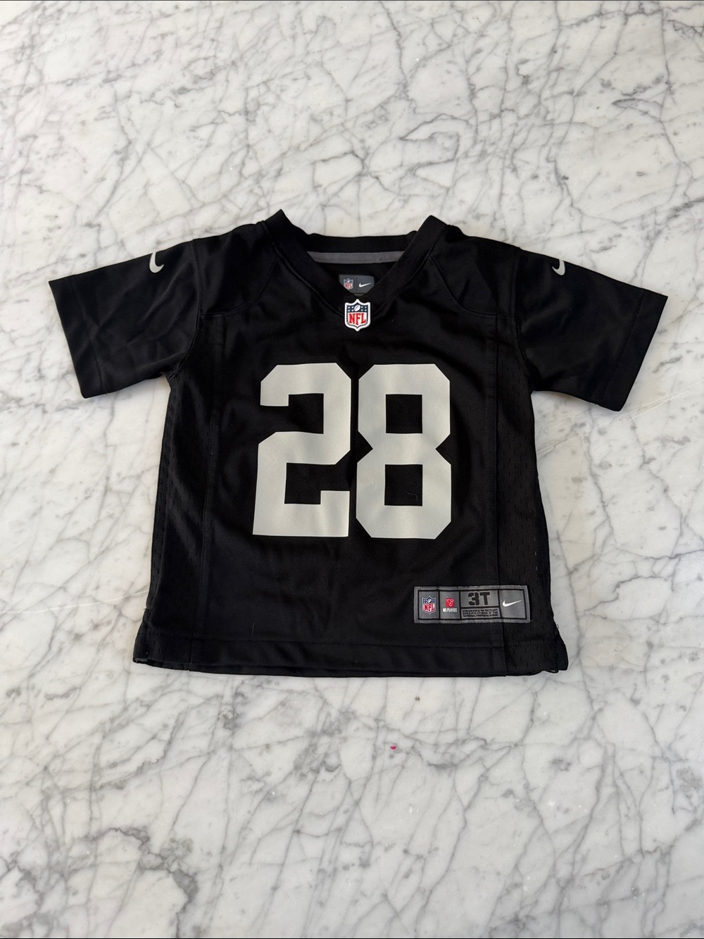 Las Vegas Raiders Josh Jacobs Nike Black Game Jersey Sz 3T NWOT